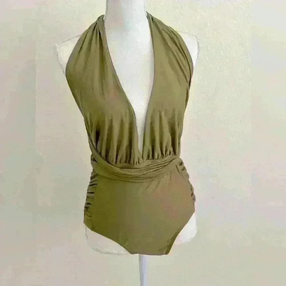Nicole Miller Design Your Own Look One Piece Swimsuit Size Large - Picture 4 of 10